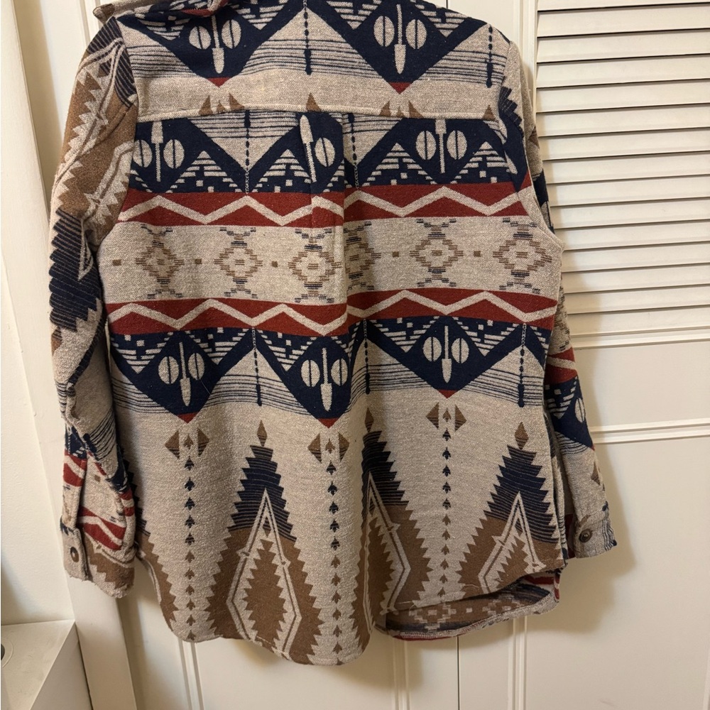 Blue B Aztec Pattern Jacket - image 2